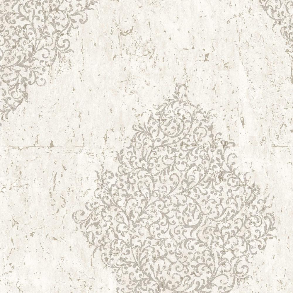 Graham & Brown Kyoto Cork Medallion Cream / Pale Gold Wallpaper102952