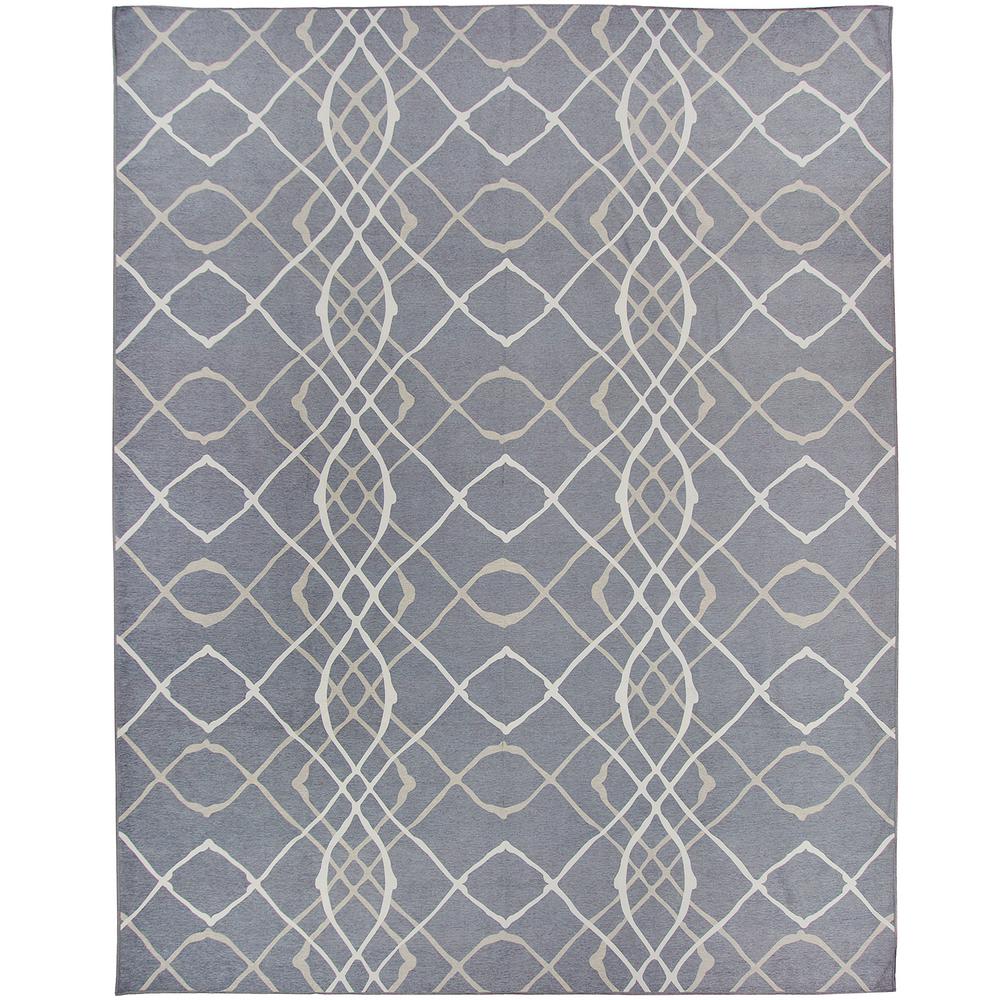 Ruggable Washable Amara Grey 8 Ft X 10 Stain Resistant Area Rug