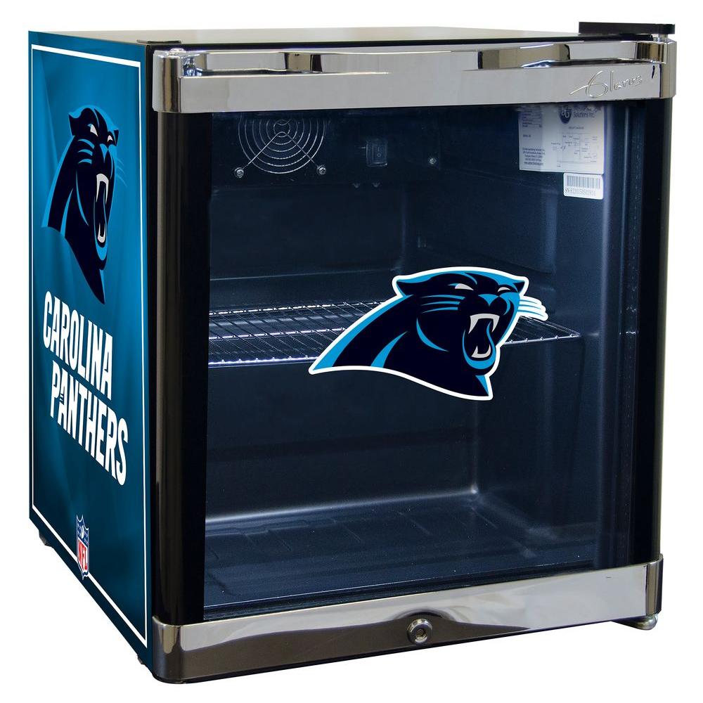 GLAROS 17 in. 20 (12 oz.) Can Carolina Panthers Cooler, Black