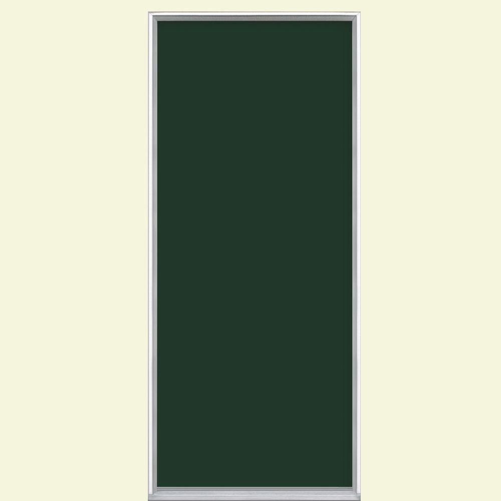 Masonite 36 In X 80 In Flush Right Hand Inswing Conifer Painted