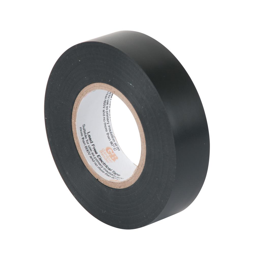 Gardner Bender 3/4 in. x 60 ft. Black Electrical Tape (Case of 10)-GTP ...