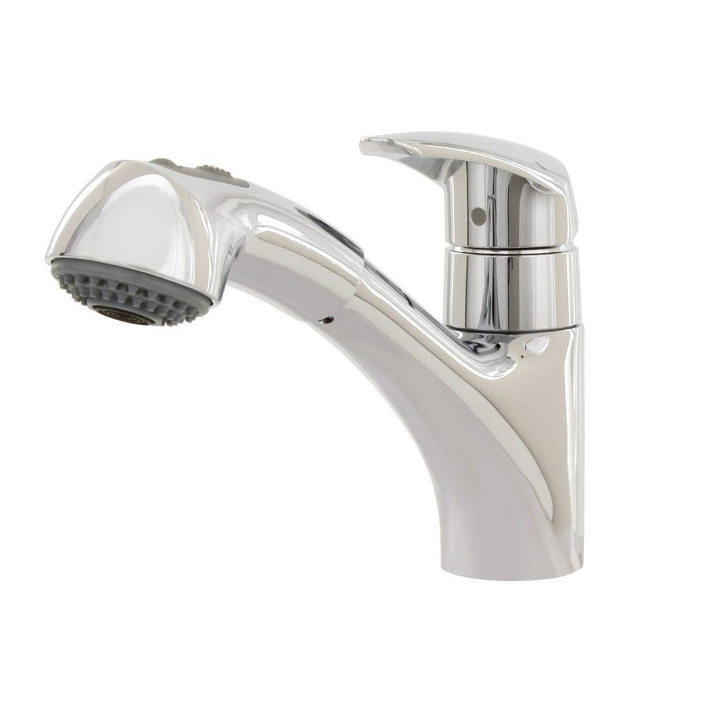 GROHE Eurodisc Single-Handle Pull-Out Sprayer Kitchen ...