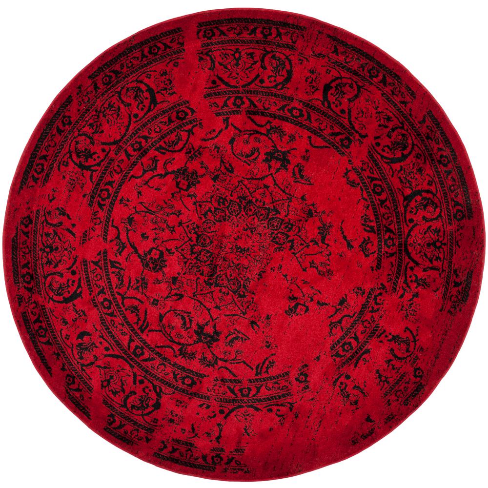 Safavieh Adirondack Red/Black 8 ft. x 8 ft. Round Area RugADR101F8R
