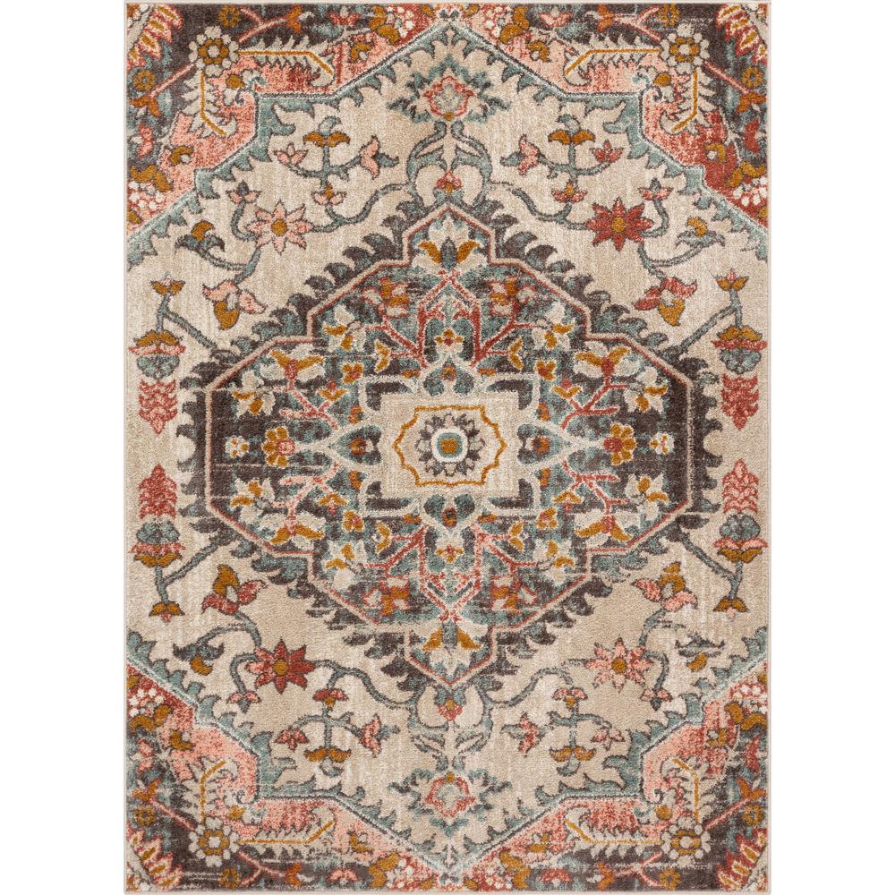 Well Woven Mystic Gwendolyn Modern Bohemian Vintage Medallion Blush 5 Ft 3 In X 7 Area Rug