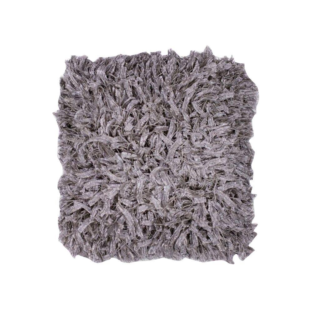 Kas Rugs Classy Shag Grey Decorative PillowPILL26618SQ The Home Depot