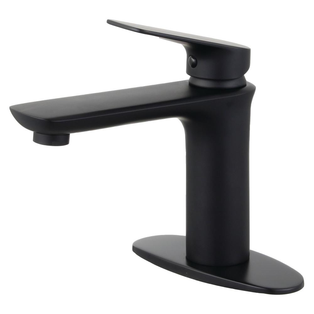 Kohler Cursiva Single Hole Single Handle Bathroom Faucet In Matte Black K R30577 4d Bl The 5755