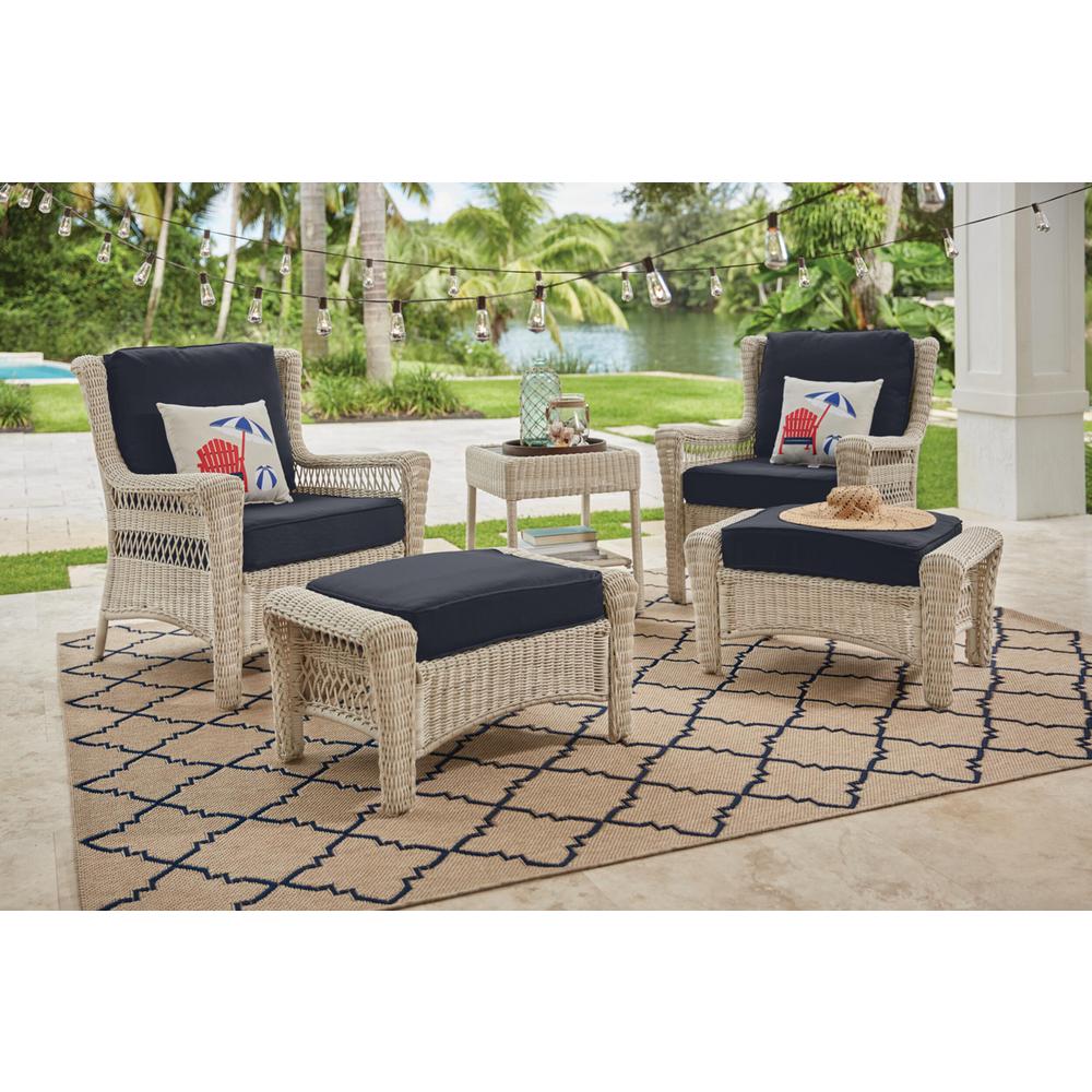 Hampton Bay White Wicker Patio Furniture - patio furniture