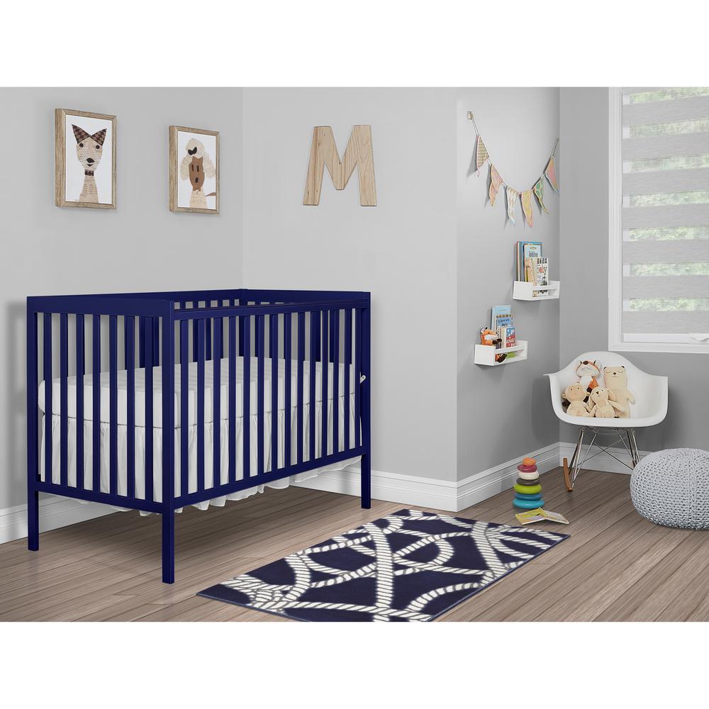 blue convertible crib