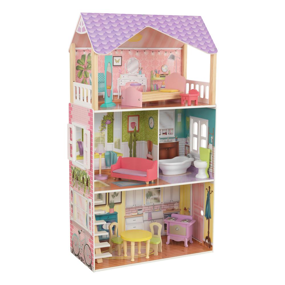 Kidkraft Chelsea Doll Cottage Play Set 65054 The Home Depot