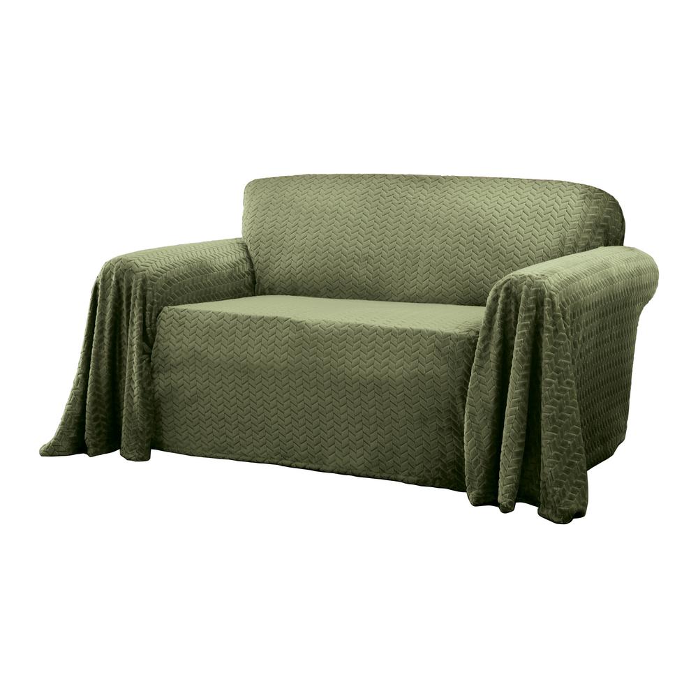Innovative Textile Solutions Mason Green Furniture Throw Loveseat Mason Green Furniture Throw Loveseat