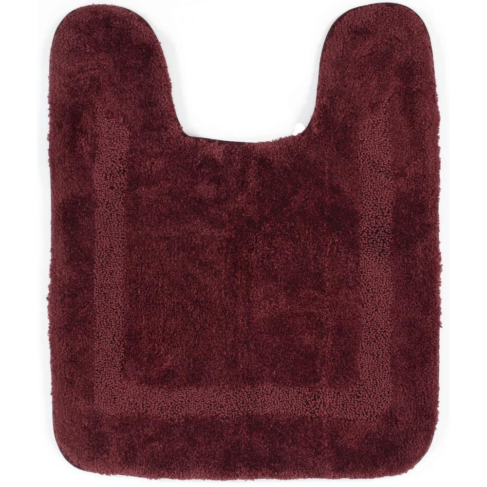 Mohawk Home Facet Merlot 20 in. x 24 in. Nylon Bath Rug278877 The