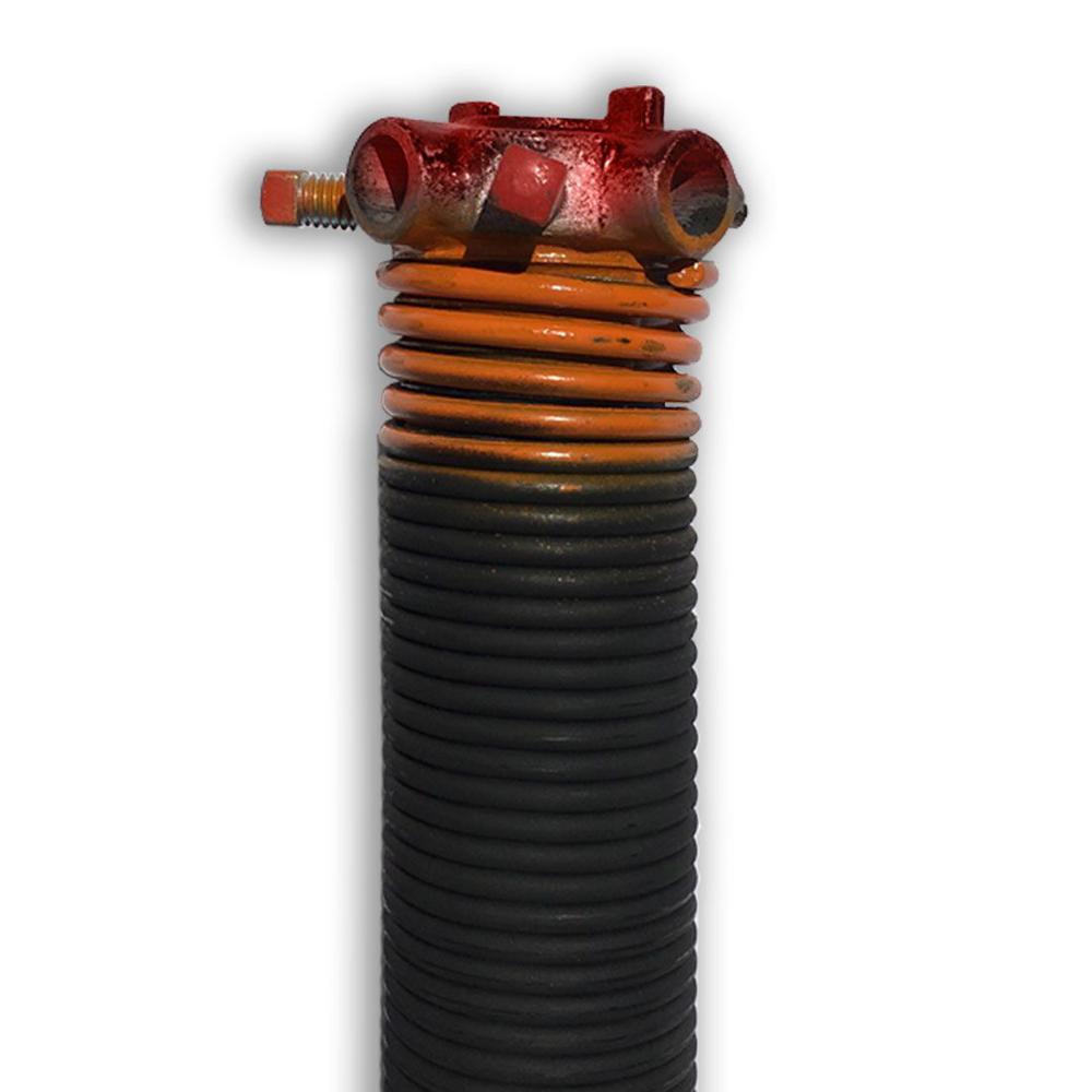 Dura Lift 0 273 In Wire X 2 D 44 L Torsion Spring Orange Right Wound Single For Sectional Garage Door Dlto244r The Home Depot - Garage Door Opener Springs Home Depot