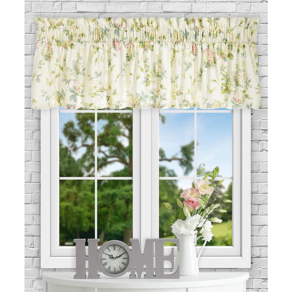 Ellis Curtain Abigail 15 In L Polyester Cotton Tailored Valance
