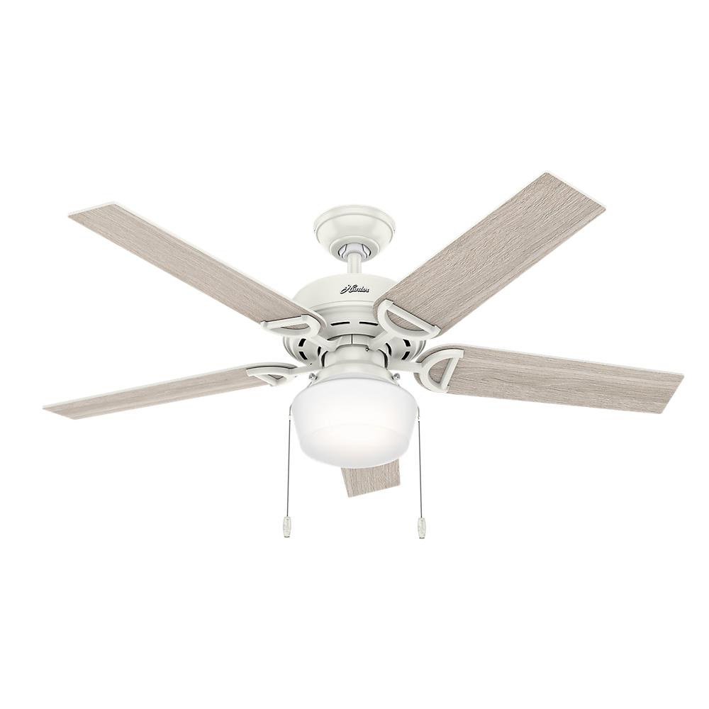 Hunter Viola 52 In Led Indoor Fresh White Ceiling Fan With Light Led Indoor Fresh White Ceiling Fan With Light Kit