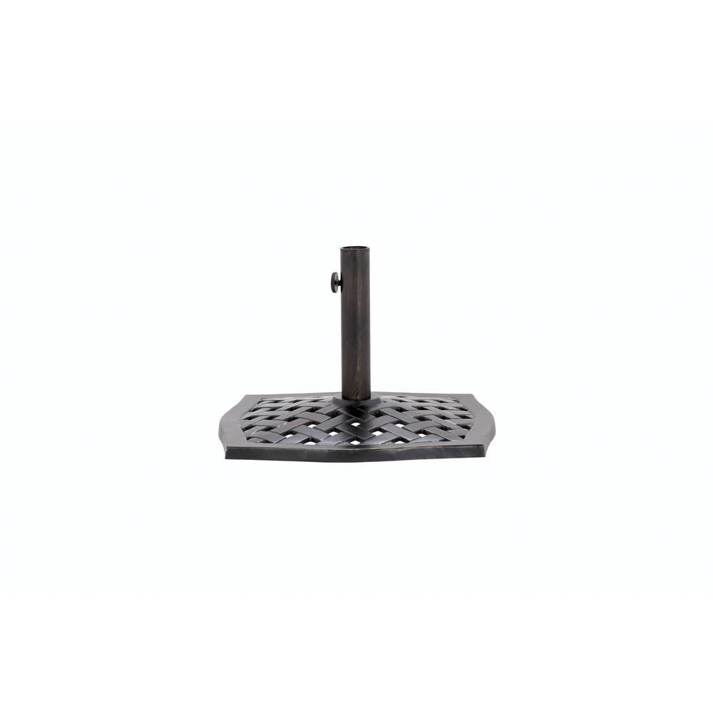Hampton Bay Patio Umbrella Stands Umbrellas The Home Depot Belcourt Square Patio Umbrella Base