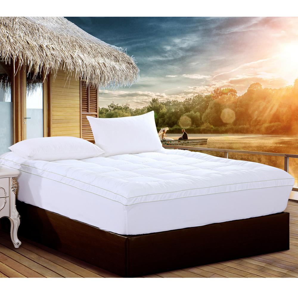 Puredown® Quilted Fitted Mattress Pad Cover Stretches Up To 18/" Deep Bedding