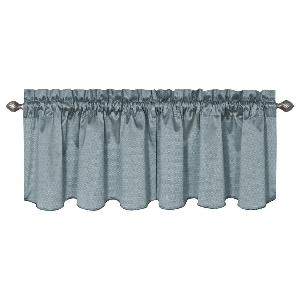 Eclipse Canova Blackout River Blue Polyester Curtain Valance, 21 in
