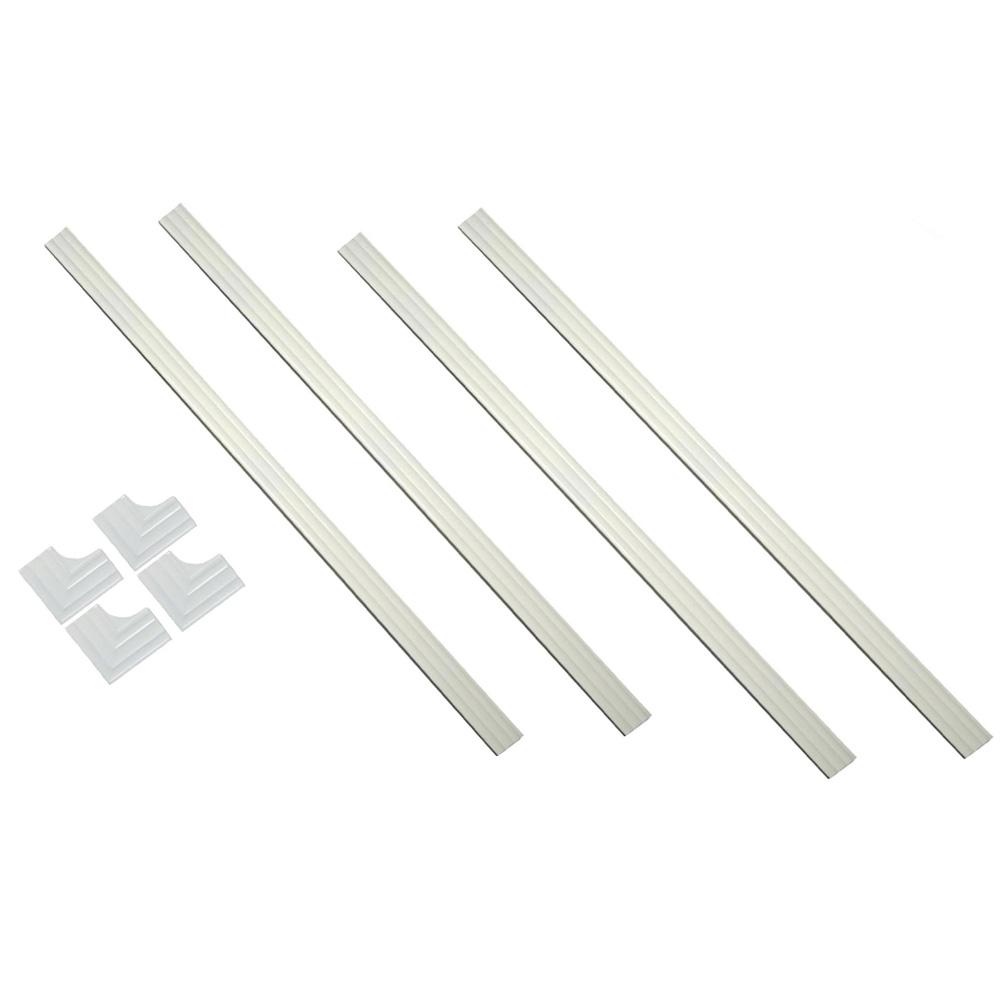 MirrEdge 60 in. Acrylic Mirror Strips (2-Pack)-15260 - The Home Depot