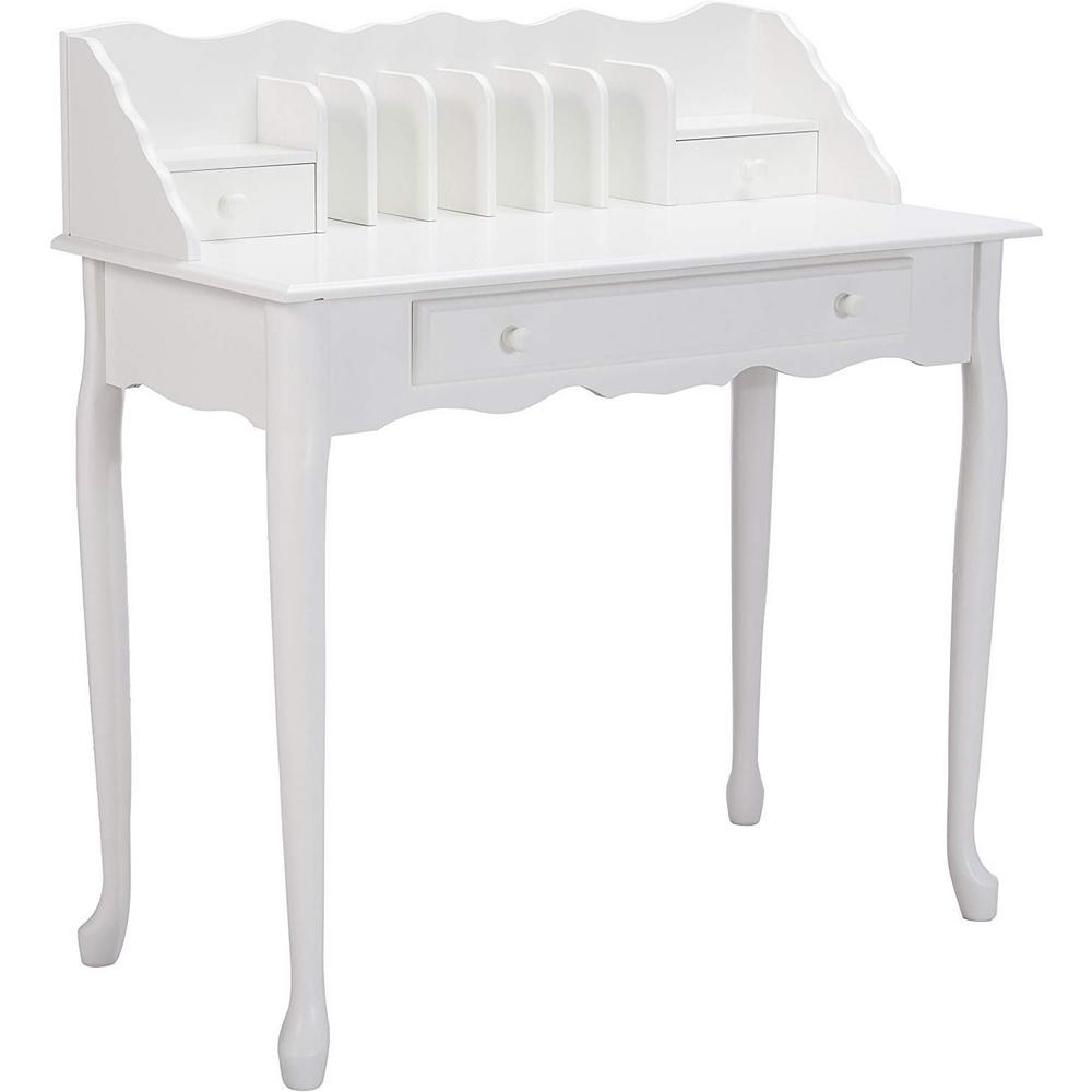 Chelsea Home Furniture 54 In Oak Rectangular 17 Drawer Secretary Desk With Keyboard Tray 828951 D H The Home Depot