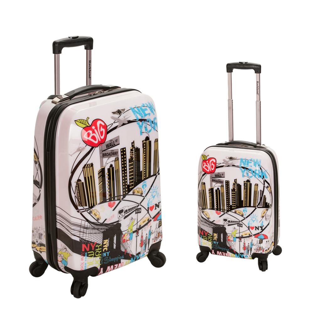 Rockland Traveler 2-Piece Hardside Luggage Set, Newyork was $330.0 now $115.5 (65.0% off)