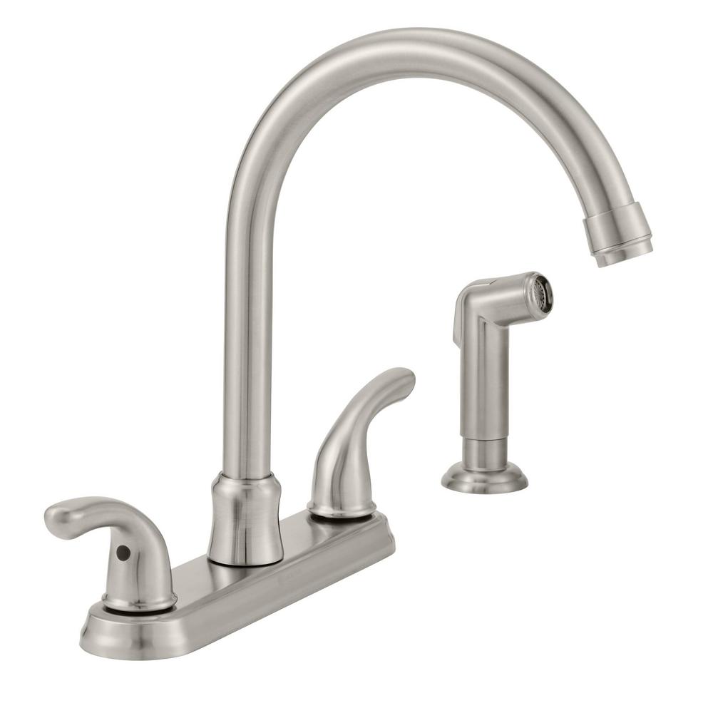 Glacier Bay Kitchen Faucets Kitchen The Home Depot