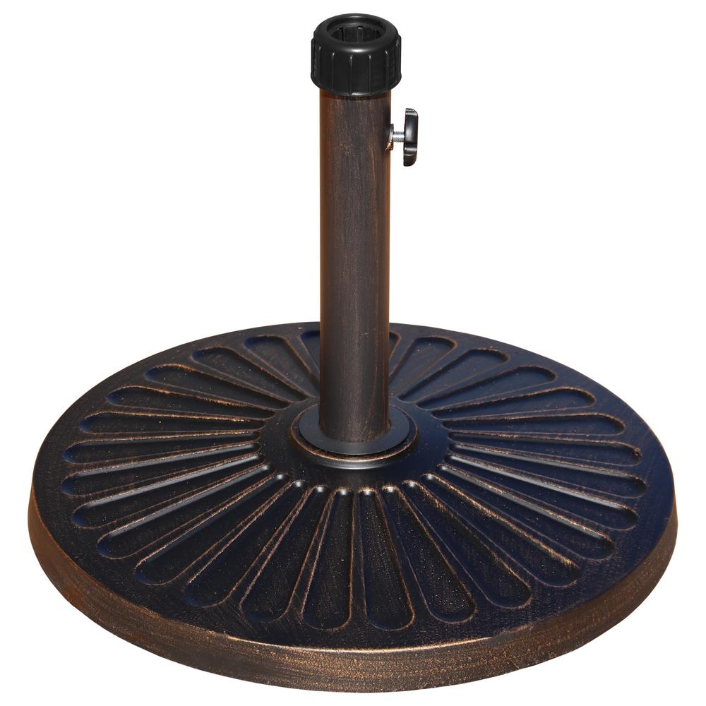 Island Umbrella 50 Lb Classic Cast Iron Patio Umbrella Base In Bronze Nu5405a The Home Depot