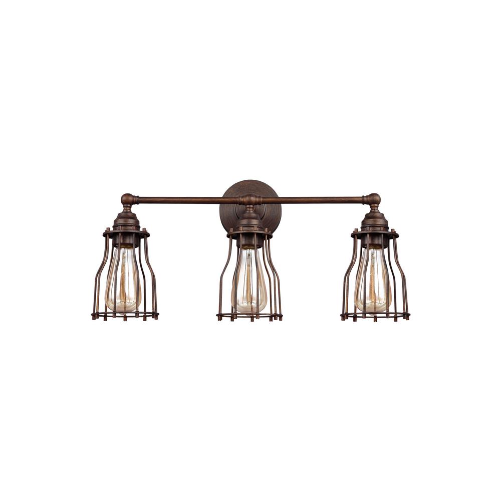 Hampton Bay Alta Loma 3Light Dark Ridge Bronze Bath Light25056 The