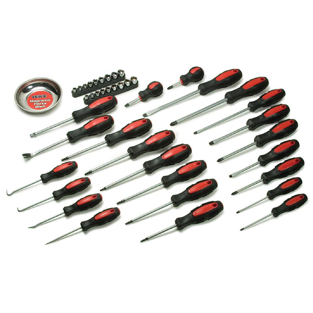 42Piece Screwdriver Set W Mini Parts Tray Chrome Vanadium