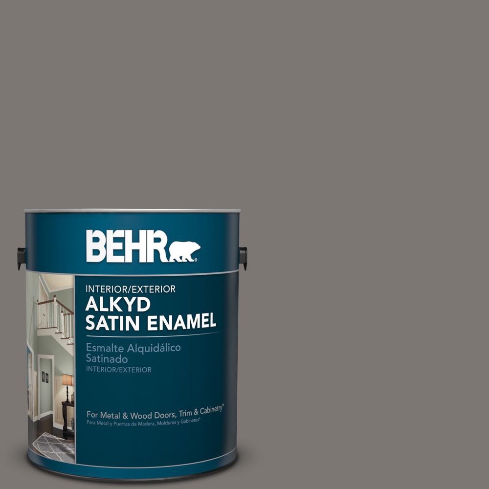 BEHR Premium Plus Ultra 1Gal. UL1801 Moss Stone Satin Enamel