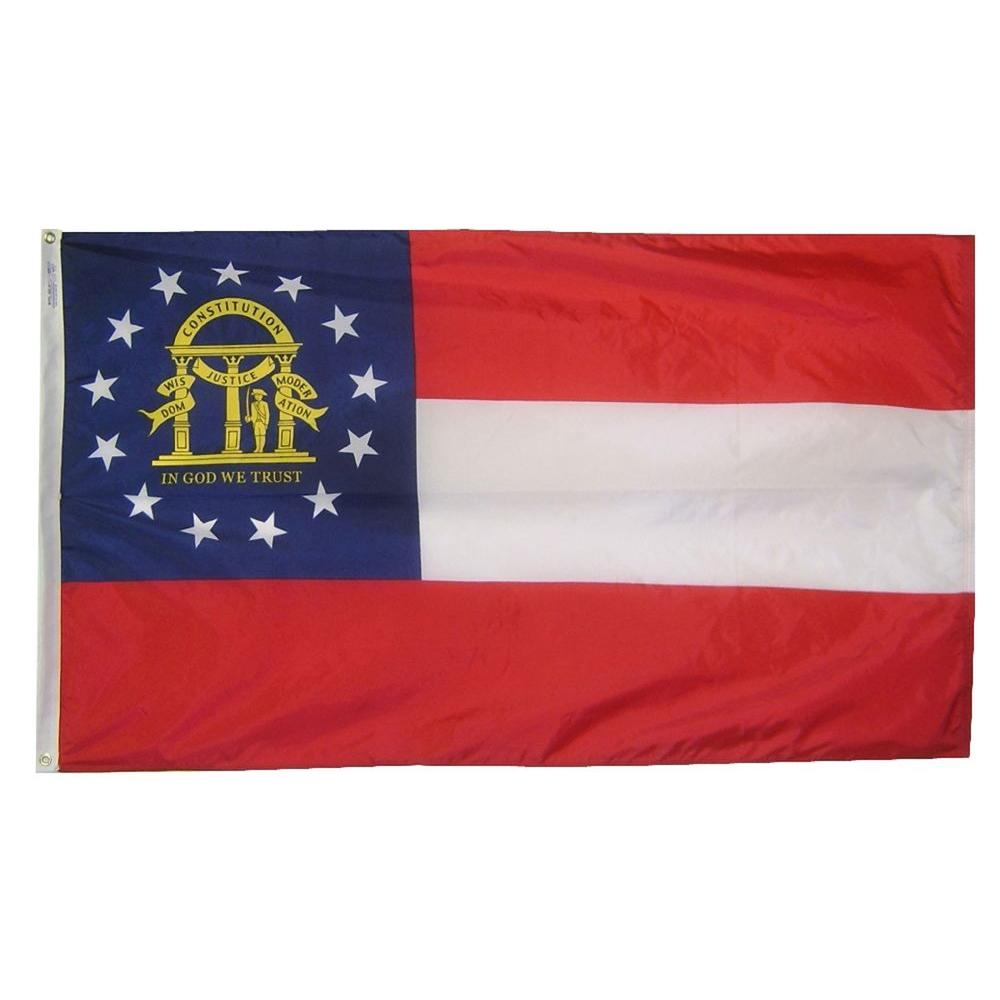 Annin Flagmakers 4 ft. x 6 ft. Georgia State Flag-141163 - The Home Depot