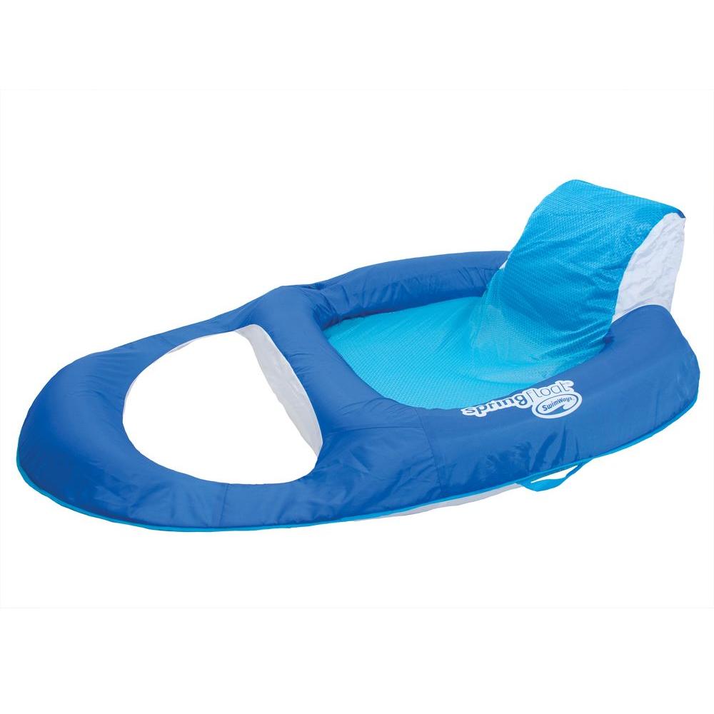 Details about   SwimWays Spring Float Recliner with Canopy Water Summertime Lounge Seat 4 Pack 