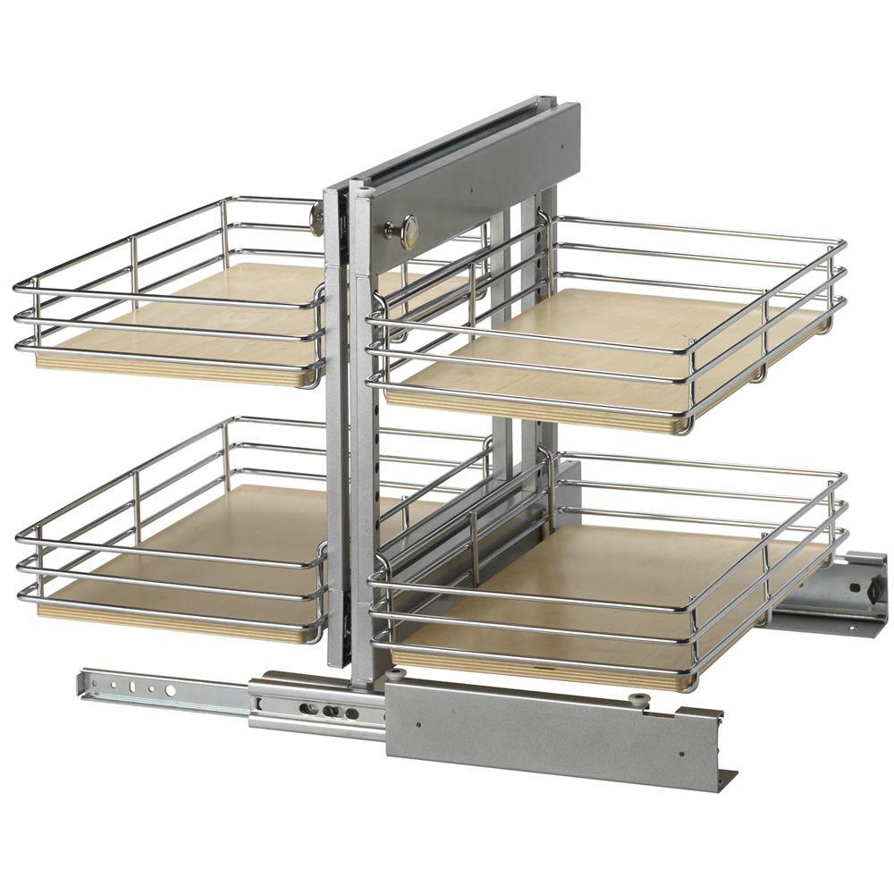 Knape & Vogt 19.75 in. x 26.19 in. x 22.19 in. Left Hand Slide Out Base