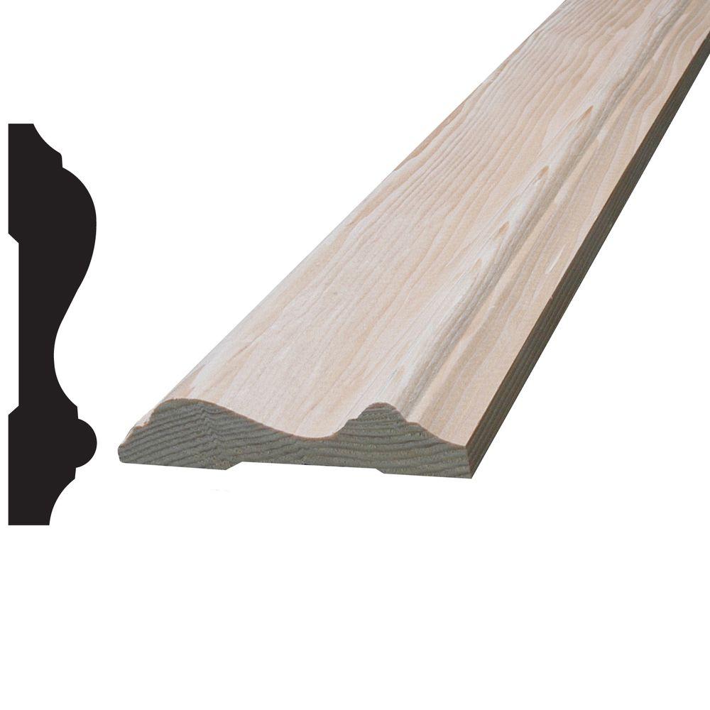 HEMLOCK CHAIR RAIL MOULDING 9/16 in x 2 1/2 in x 96 in ...