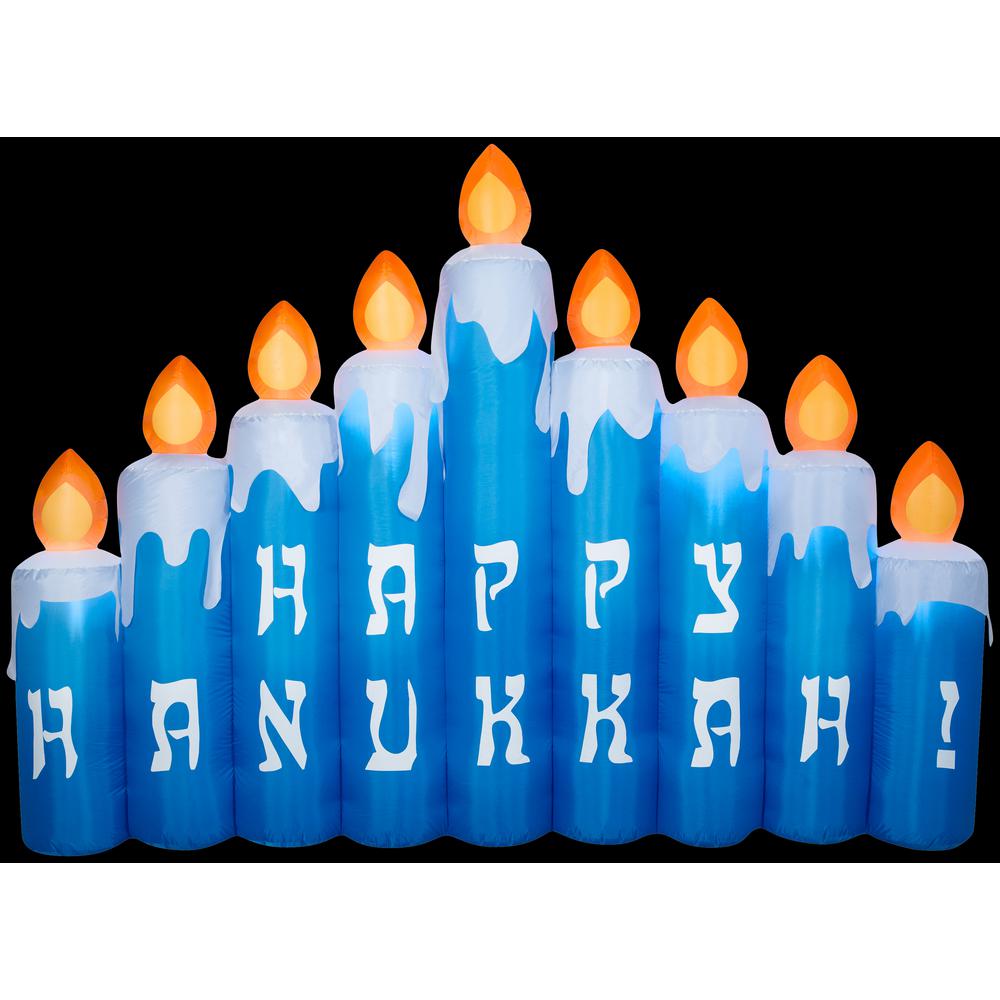 Airblown 6 Ft H Airblown Hanukkah Candles Scene G 113107 The