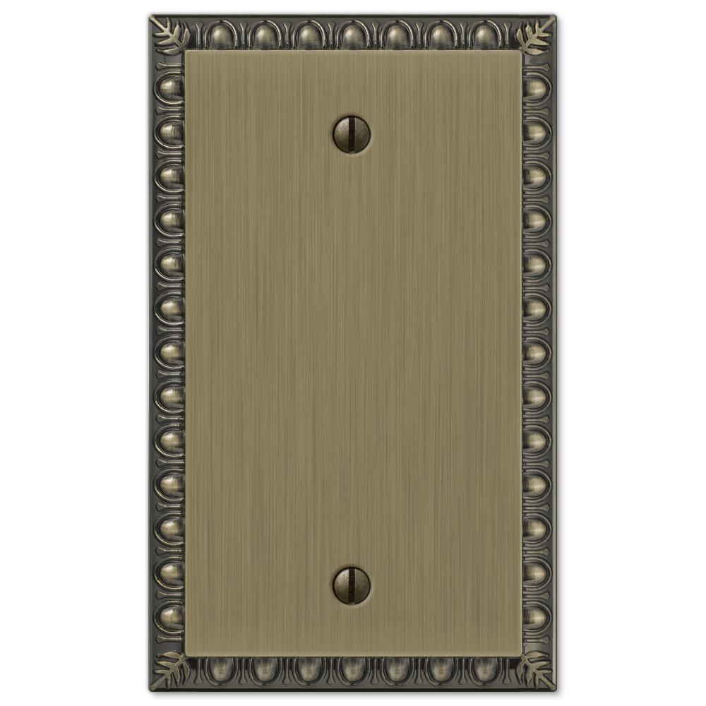 Amerelle Renaissance 1 Blank Wall Plate Brushed Brass90BBB The