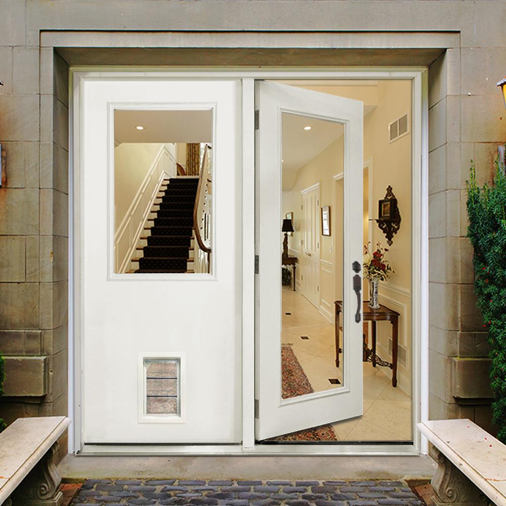 Pet Door 72 x 80 Patio Doors Exterior Doors The Home Depot