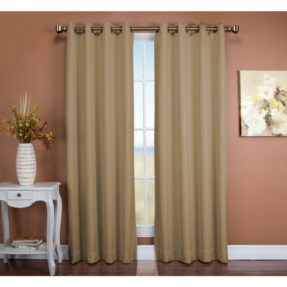 Ricardo Trading Tacoma 50 In W X 63 L Polyester Double Blackout Ricardo Trading Tacoma 50 In W X 63 L Polyester Double Blackout Grommet