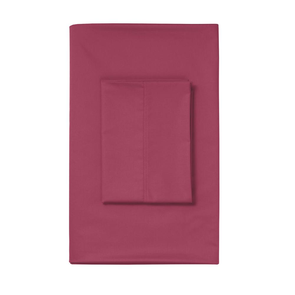 The Company Store Wrinkle Free Marsala Solid 300 Thread Count
