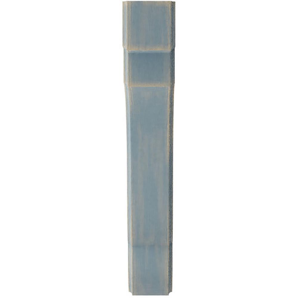 Ekena Millwork 1 3 4 In X 11 In X 8 1 2 In Driftwood Blue Bedford Wood Vintage Decor Bracket Bktwd02x09x11bebu The Home Depot