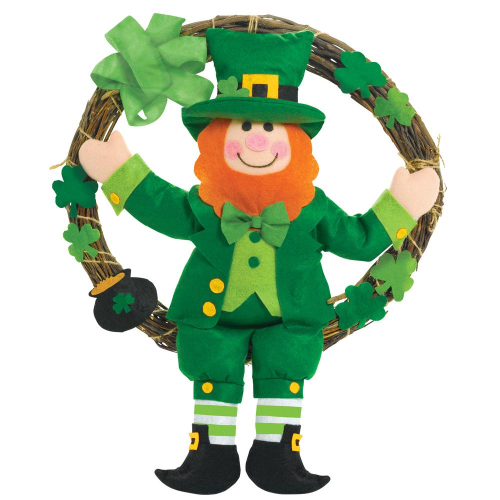 Amscan 16 In St Patrick S Day Leprechaun Grapevine Wreath 2