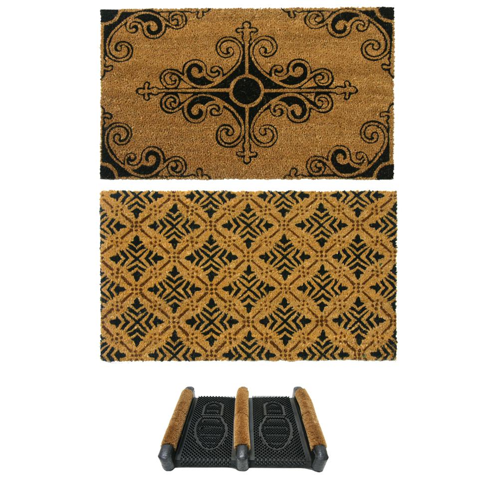 RubberCal RubberCal "French Provincial Doormat Kit" 2 Coir Front
