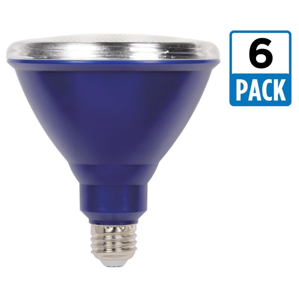 Par38 Reflector 6 Led Bulbs Light The Home Depot 100w Equivalent Blue Par38 Led Weatherproof Flood Light Bulb 6 Pack