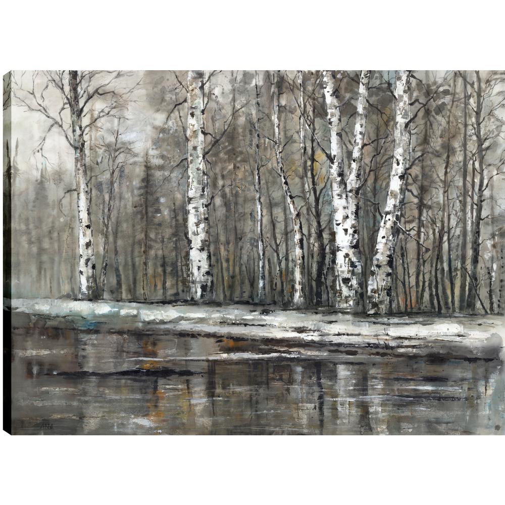 Artmaison Canada Lake Trees Landscape Art Fresh Printed Canvas