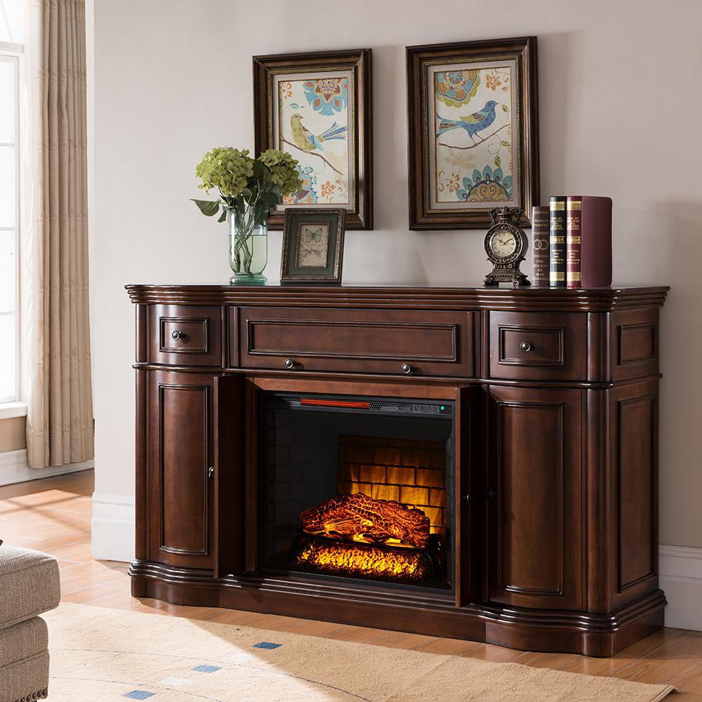 Bold Flame Vanderbilt 68 in. Media Console Electric Fireplace TV Stand