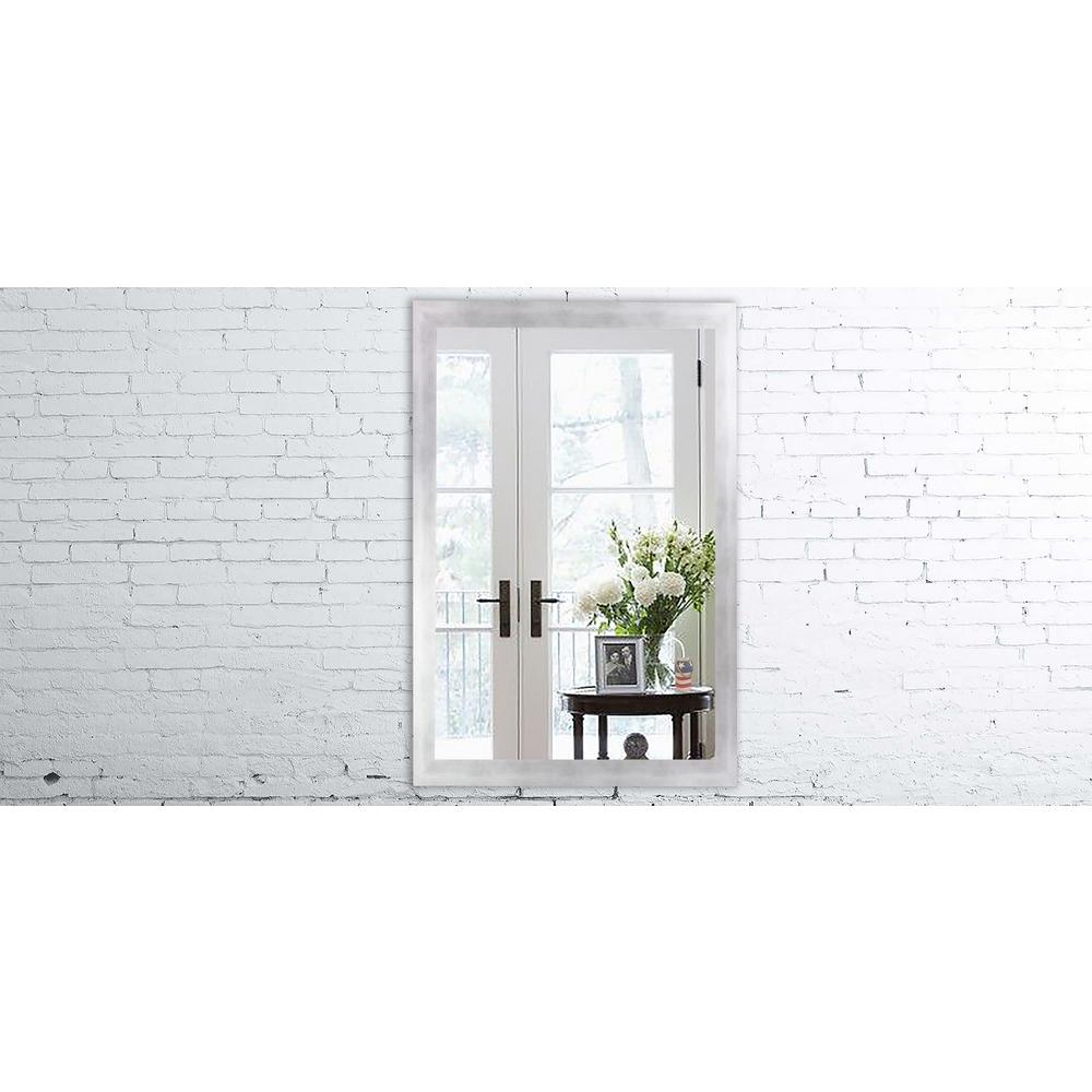 22 X 30 Mirrors Home Decor The Depot 30 In X 22 Taciturn Silver Gunmetal Mirror