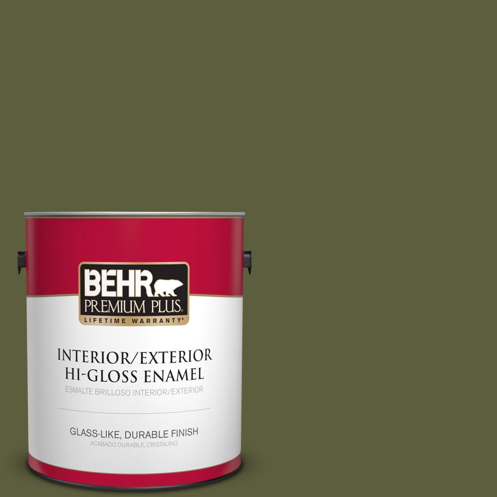 BEHR Premium Plus 1gal. S3306 Dash of Oregano HiGloss Enamel