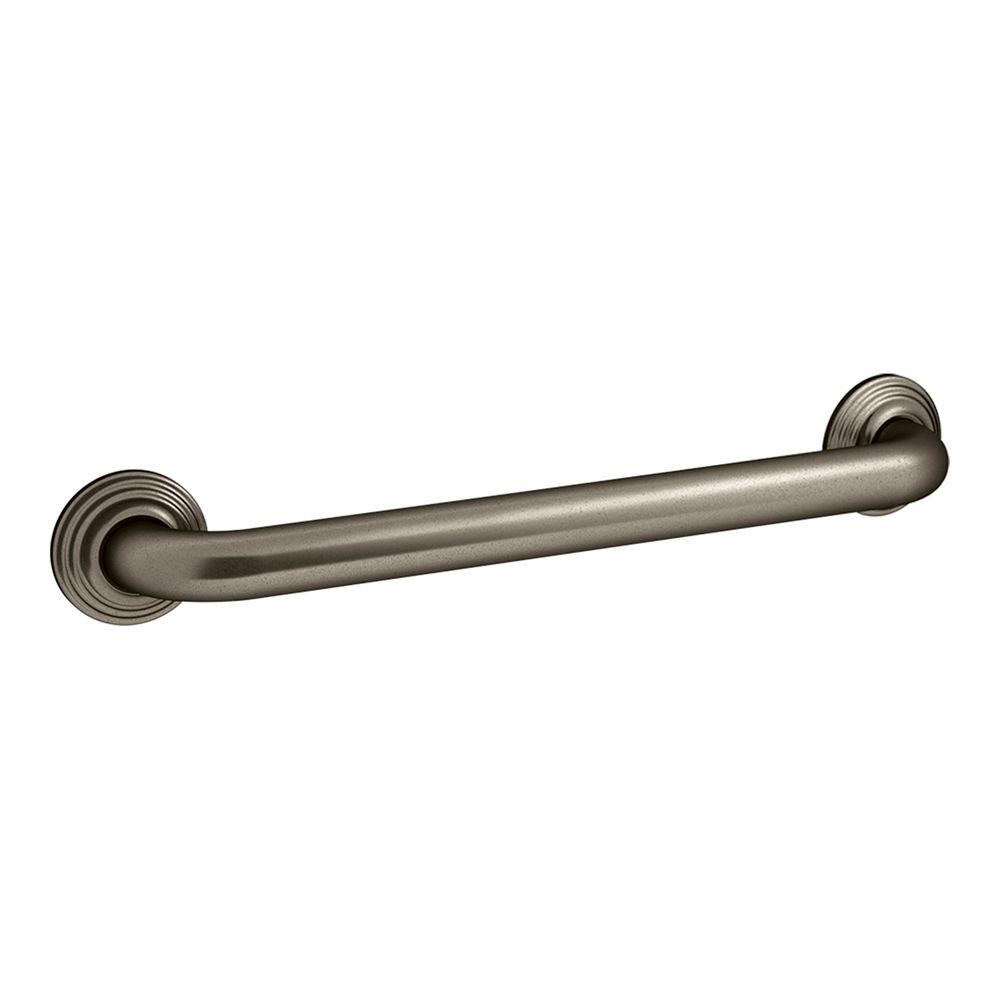 MOEN Banbury 18 in. x 1-1/4 in. Concealed Screw Grab Bar in Brushed ...