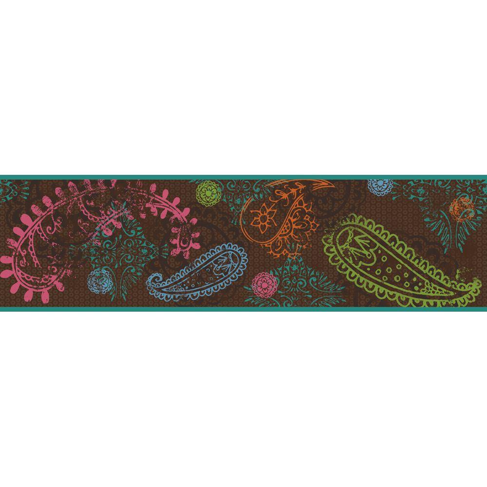 York Wallcoverings Disney Kids Paisley Wallpaper BorderDK6018B The