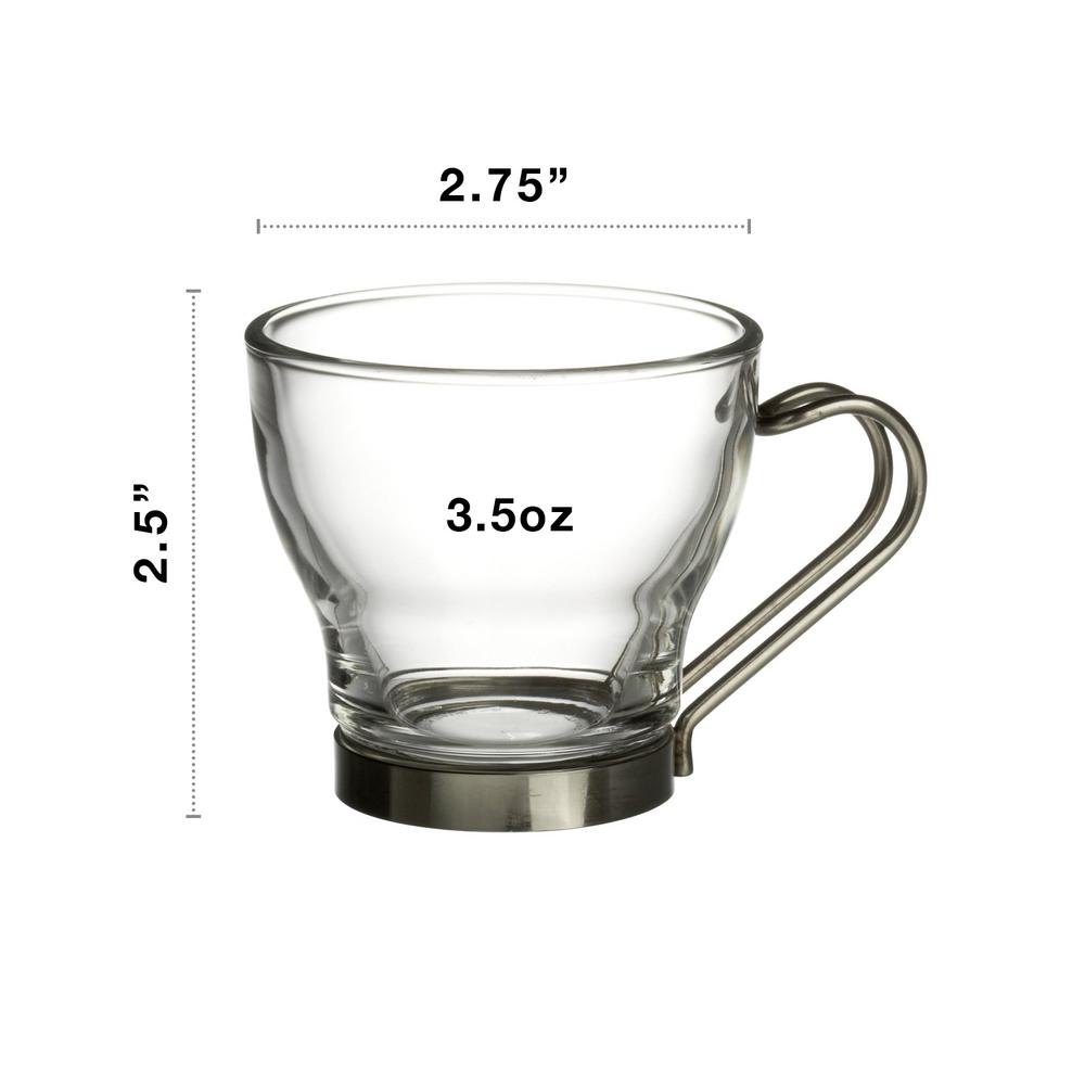 clear glass coffee cups mugs