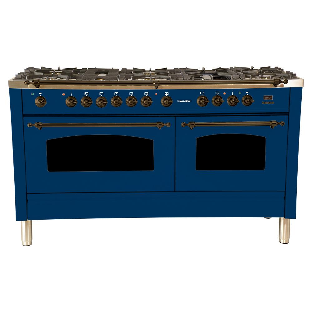hallman double oven range